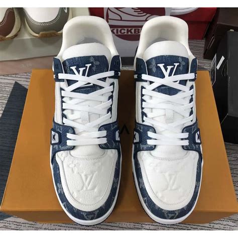 louis vuitton sneaker blau|louis vuitton female sneakers.